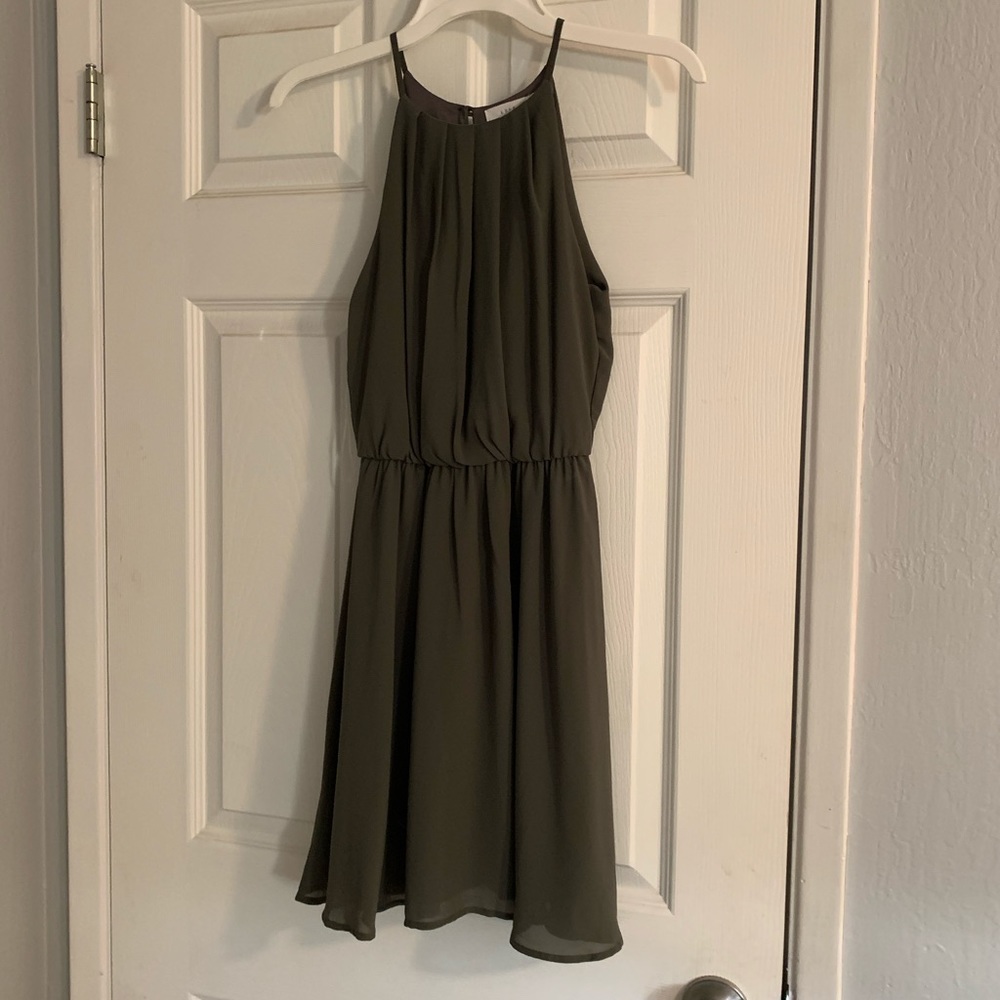 Francesca’s Olive Green Dress